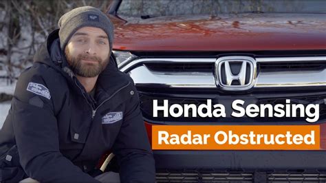 Honda Sensing is deactivated and a message appears when DRIVING. . Radar obstructed honda crv